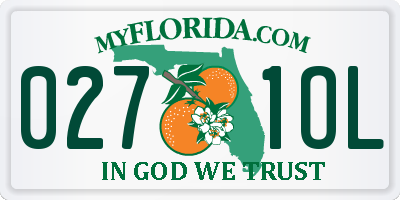 FL license plate 0271OL