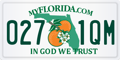 FL license plate 0271QM