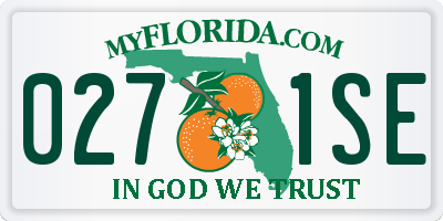 FL license plate 0271SE