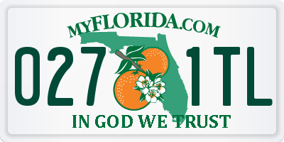 FL license plate 0271TL