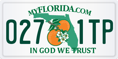 FL license plate 0271TP