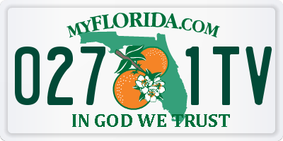 FL license plate 0271TV