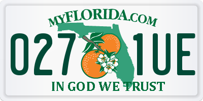 FL license plate 0271UE