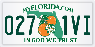 FL license plate 0271VI