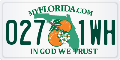 FL license plate 0271WH