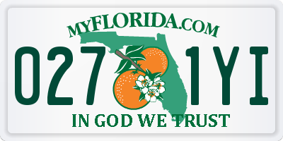 FL license plate 0271YI