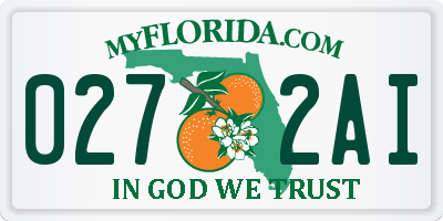 FL license plate 0272AI