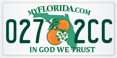 FL license plate 0272CC
