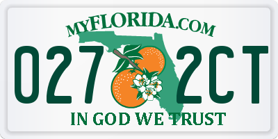 FL license plate 0272CT