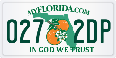 FL license plate 0272DP