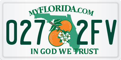 FL license plate 0272FV