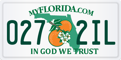 FL license plate 0272IL
