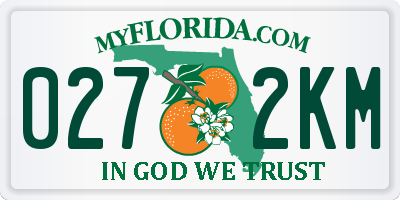 FL license plate 0272KM