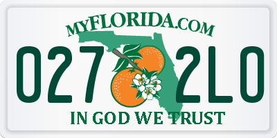 FL license plate 0272LO