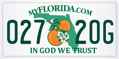FL license plate 0272OG
