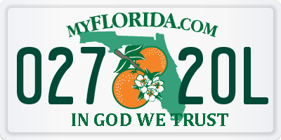 FL license plate 0272OL