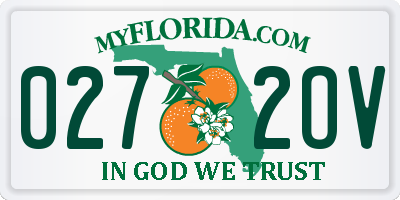FL license plate 0272OV