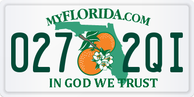 FL license plate 0272QI