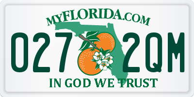 FL license plate 0272QM