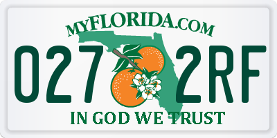 FL license plate 0272RF