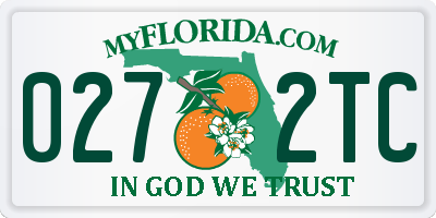 FL license plate 0272TC