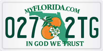 FL license plate 0272TG