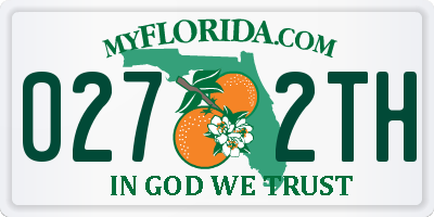 FL license plate 0272TH