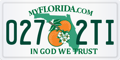 FL license plate 0272TI