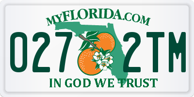 FL license plate 0272TM
