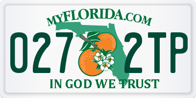 FL license plate 0272TP