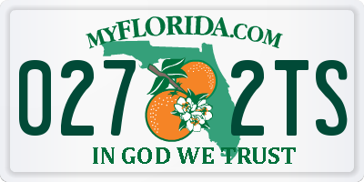 FL license plate 0272TS