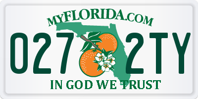 FL license plate 0272TY