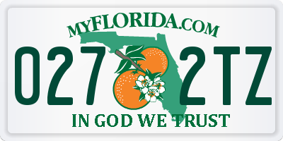 FL license plate 0272TZ