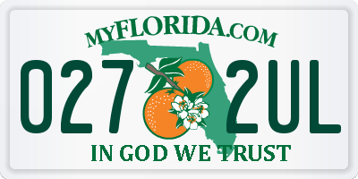 FL license plate 0272UL
