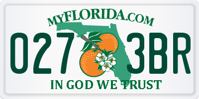 FL license plate 0273BR