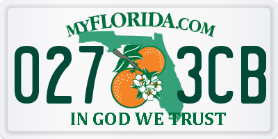 FL license plate 0273CB