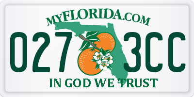 FL license plate 0273CC