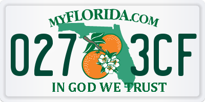 FL license plate 0273CF