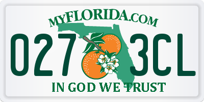 FL license plate 0273CL