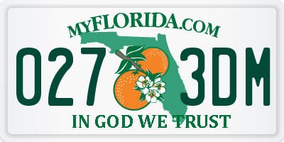 FL license plate 0273DM