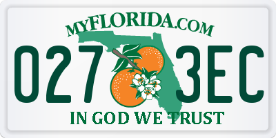 FL license plate 0273EC