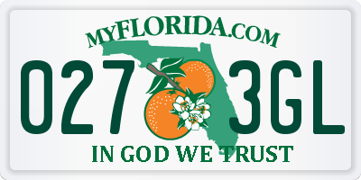FL license plate 0273GL