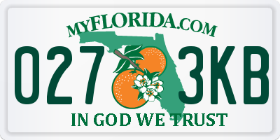 FL license plate 0273KB