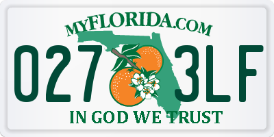 FL license plate 0273LF