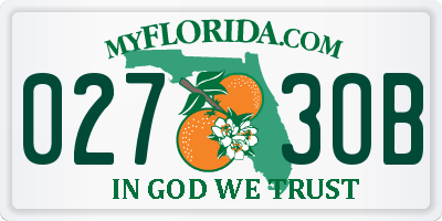 FL license plate 0273OB