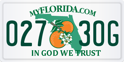 FL license plate 0273OG