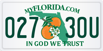 FL license plate 0273OU