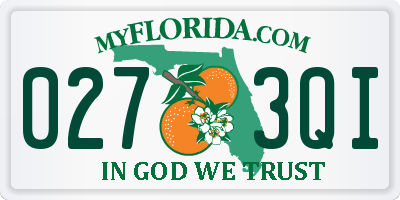 FL license plate 0273QI