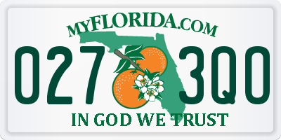 FL license plate 0273QO