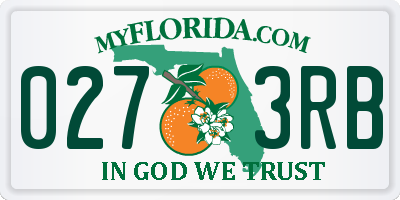 FL license plate 0273RB